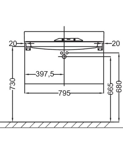 Тумба белый 79,5 см Jacob Delafon Rythmik EB1308-N18
