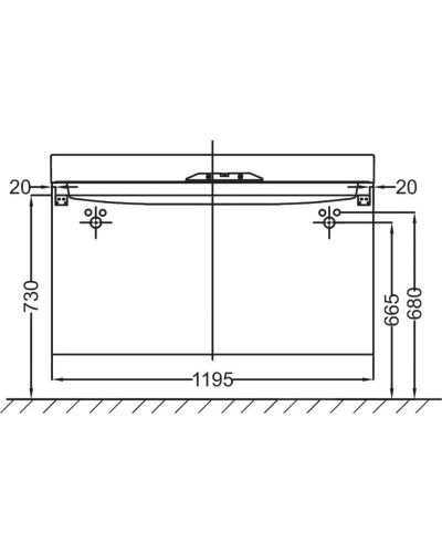 Тумба белый 119,5 см Jacob Delafon Rythmik EB1305-N18