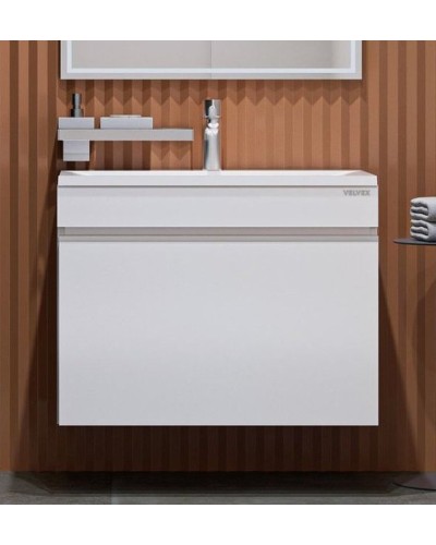 Тумба под раковину Velvex Pulsus 70 tpPUL.70-21 подвесная Белая