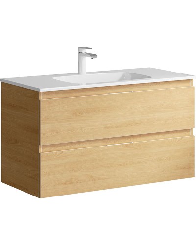 Тумба под раковину Aqwella Accent 100 ACC0110DZ подвесная Дуб золотой