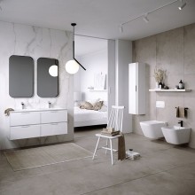 Тумба под раковину Aqwella Accent 120 ACC0112W подвесная Белая