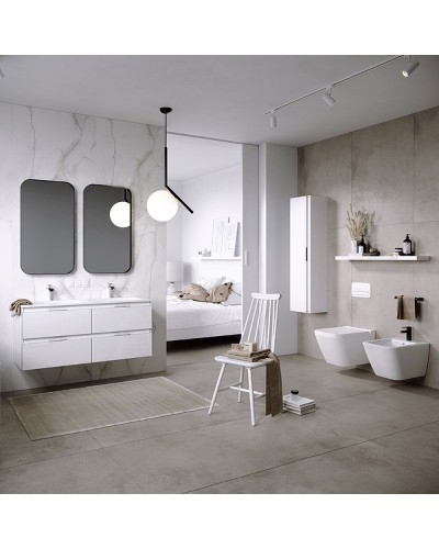 Тумба под раковину Aqwella Accent 120 ACC0112W подвесная Белая