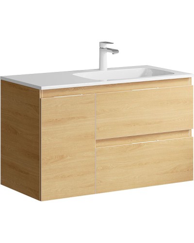 Тумба под раковину Aqwella Accent 90 R ACC0109RDZ подвесная Дуб золотой