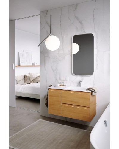 Тумба под раковину Aqwella Accent 90 R ACC0109RDZ подвесная Дуб золотой