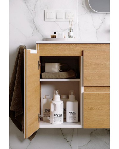 Тумба под раковину Aqwella Accent 90 R ACC0109RDZ подвесная Дуб золотой