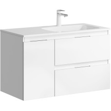 Тумба под раковину Aqwella Accent 90 R ACC0109RW подвесная Белая