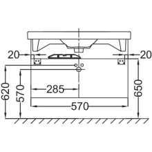 Тумба малиновый глянец 57 см Jacob Delafon Odeon Up EB877-R3
