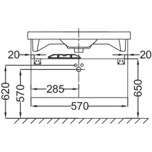 Тумба нежно-розовый матовый 57 см Jacob Delafon Odeon Up EB878-M71