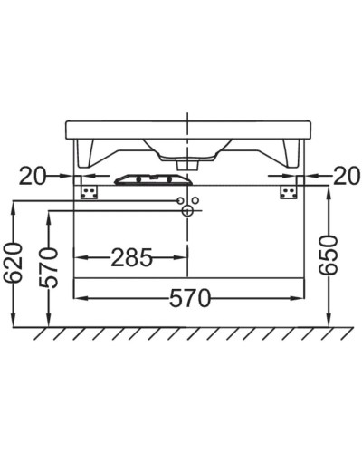 Тумба нежно-розовый матовый 57 см Jacob Delafon Odeon Up EB878-M71
