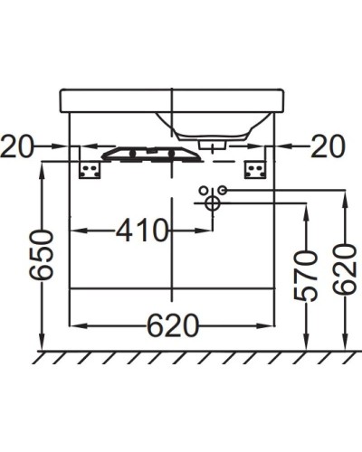 Тумба нежно-розовый матовый 62 см Jacob Delafon Odeon Up EB886-M71