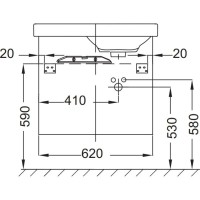 Тумба черное дерево 62 см Jacob Delafon Odeon Up EB991D-E15