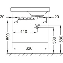Тумба белый 62 см Jacob Delafon Odeon Up EB991D-N18