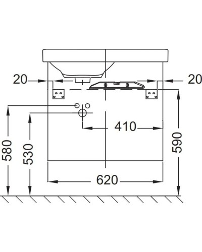 Тумба белый 62 см Jacob Delafon Odeon Up EB991G-N18
