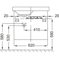 Тумба нежно-розовый матовый 62 см Jacob Delafon Odeon Up EB991G-M71