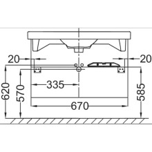 Тумба белый глянец 67 см Jacob Delafon Odeon Up EB860-G1C
