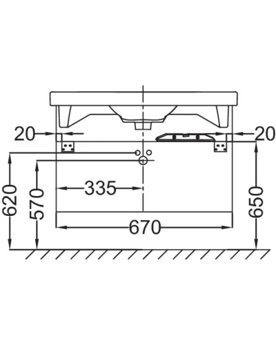 Тумба нежно-розовый матовый 67 см Jacob Delafon Odeon Up EB890-M71