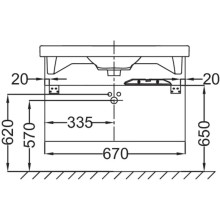 Тумба сливовый глянец 67 см Jacob Delafon Odeon Up EB890-F26