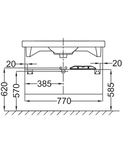 Тумба белый глянец 77 см Jacob Delafon Odeon Up EB894-G1C