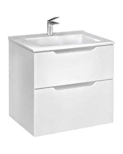 Тумба под раковину Jorno Slide 65 Sli.01.65/P/W подвесная Белая