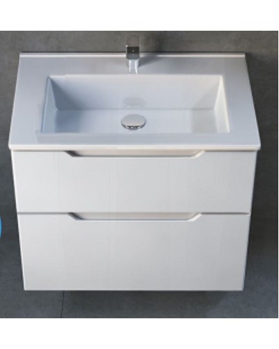 Тумба под раковину Jorno Slide 65 Sli.01.65/P/W подвесная Белая