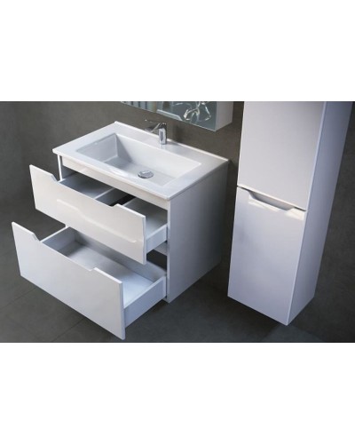 Тумба под раковину Jorno Slide 65 Sli.01.65/P/W подвесная Белая