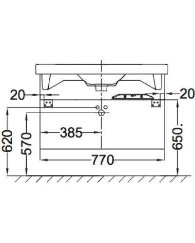 Тумба белый глянец 77 см Jacob Delafon Odeon Up EB895-G1C