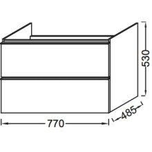 Тумба оливковый матовый 77 см Jacob Delafon Odeon Up EB895-M47