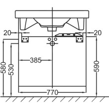 Тумба черное дерево 77 см Jacob Delafon Odeon Up EB993-E15