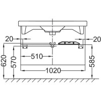 Тумба нежно-розовый матовый 102 см Jacob Delafon Odeon Up EB883-M71