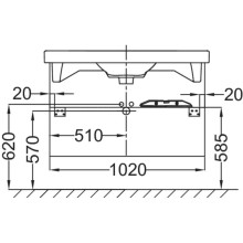 Тумба нежно-розовый матовый 102 см Jacob Delafon Odeon Up EB883-M71