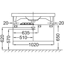Тумба белый глянец 102 см Jacob Delafon Odeon Up EB891-RUJ5