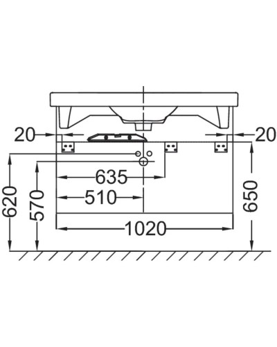 Тумба белый глянец 102 см Jacob Delafon Odeon Up EB891-RUJ5