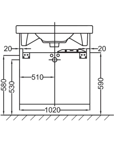 Тумба нежно-розовый матовый 102 см Jacob Delafon Odeon Up EB994-M71
