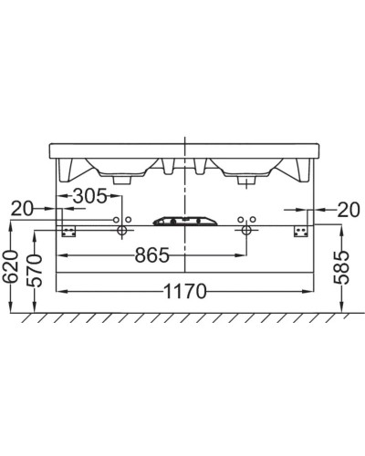 Тумба белый глянец 117 см Jacob Delafon Odeon Up EB887-G1C