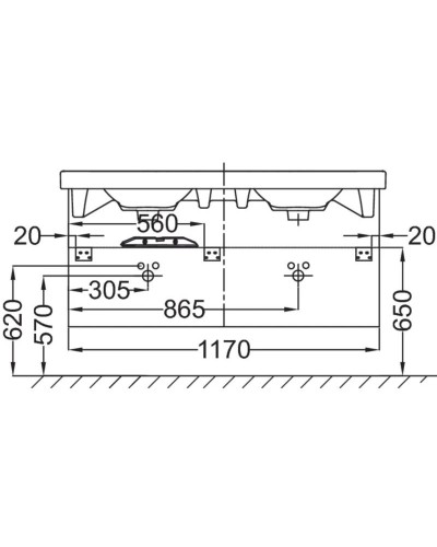 Тумба сливовый глянец 117 см Jacob Delafon Odeon Up EB892-F26