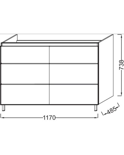 Тумба белый глянец 117 см Jacob Delafon Odeon Up EB995-G1C