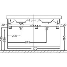 Тумба белый глянец 117 см Jacob Delafon Odeon Up EB995-G1C