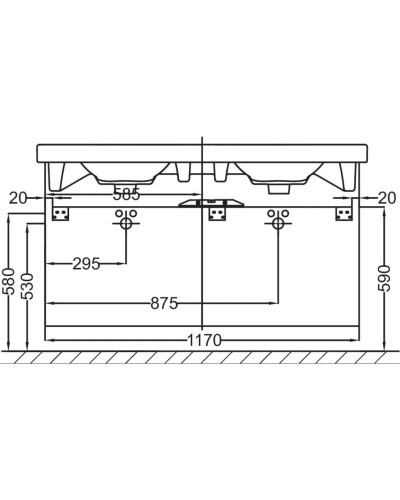 Тумба нежно-розовый матовый 117 см Jacob Delafon Odeon Up EB995-M71