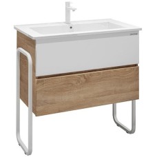 Тумба под раковину Grossman Солис 85 108502 Дуб сонома Белая