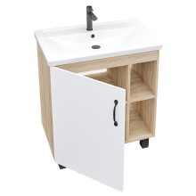 Тумба под раковину Grossman Флай 70 107001 Дуб сонома Белая