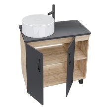Тумба под раковину Grossman Флай 80 108002 Дуб сонома Серая