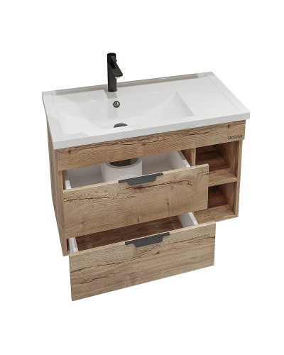 Тумба под раковину Grossman Форта 80 108004 подвесная Дуб галифакс