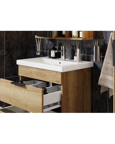 Тумба под раковину Onika Легран 60.13 106117 подвесная Дуб галифакс