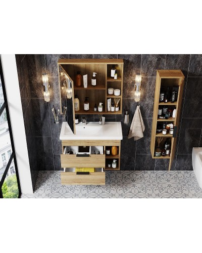 Тумба под раковину Onika Легран 80.13 108047 подвесная Дуб галифакс