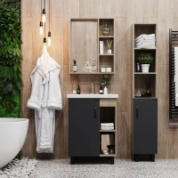 Тумба под раковину Onika Тимбер 60.01 106116 Серый матовый Дуб сонома