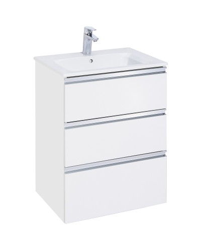 Тумба под раковину Roca The Gap 60 857552806 подвесная Белая глянцевая