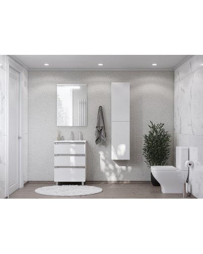 Тумба под раковину Roca The Gap 60 857552806 подвесная Белая глянцевая