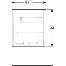 Тумба Geberit Acanto 45 500.618.JL.2 подвесная Песчаное стекло