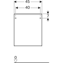 Тумба Geberit Acanto 45 500.618.JL.2 подвесная Песчаное стекло