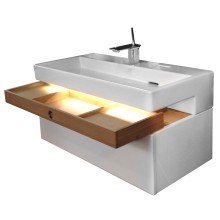 Тумба под раковину Jacob Delafon Terrace 80 EB1186-G1C подвесная Белая глянцевая